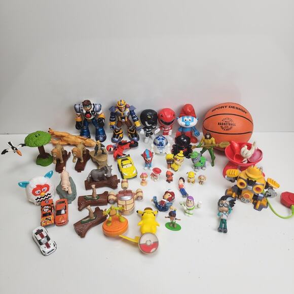 Massive Lot of 48 Pieces Fast Food Happy Meal Toys Basketball Paw Patrol & More - Picture 1 of 15